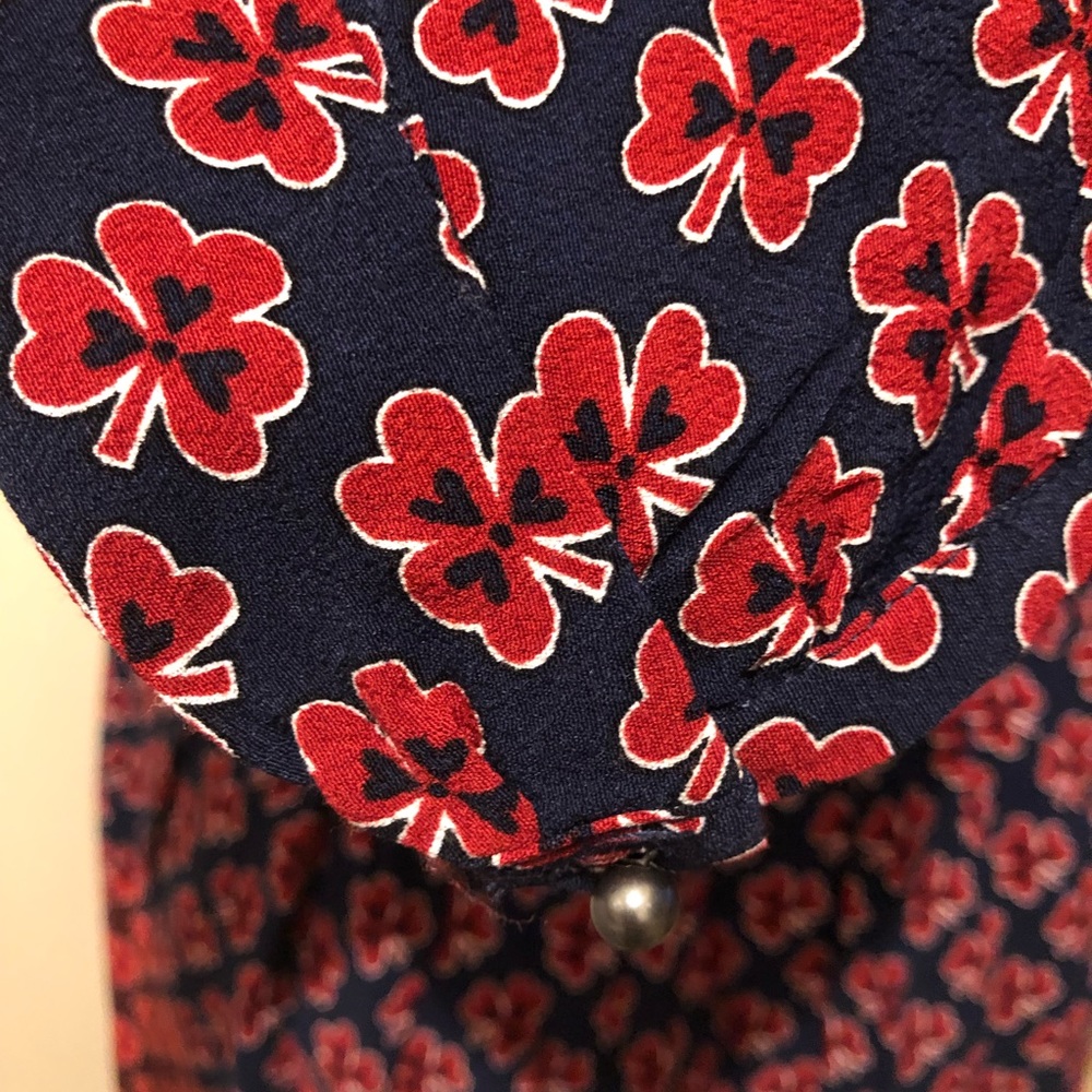 GAP👗LONG-SLEEVES V-NECKLACE TIE DRESS Size 2 - Picture 13 of 14